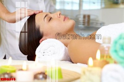 Download file Tranh trang trí Spa làm đẹp KSPA595 (gốc) in mica bàn thờ