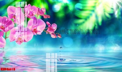 File in trần Tranh trang trí Spa làm đẹp KSPA615 (bản gốc) phong cảnh