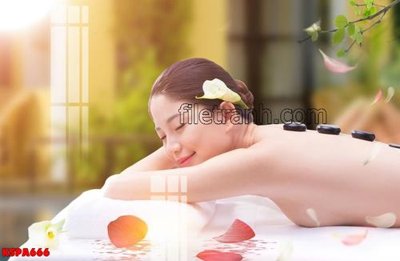 File gốc Tranh trang trí Spa làm đẹp KSPA666 (ảnh chi tiết) để in trần