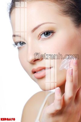 File gốc Tranh trang trí Spa làm đẹp KSPA670 (in mica) làm quà tặng