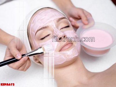 File gốc in ấn Tranh trang trí Spa làm đẹp KSPA672 độ phân giải cao