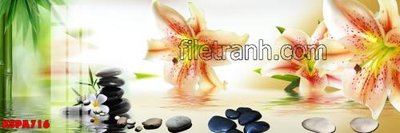 File in trần Tranh trang trí Spa làm đẹp KSPA716 (bản gốc) mây trời