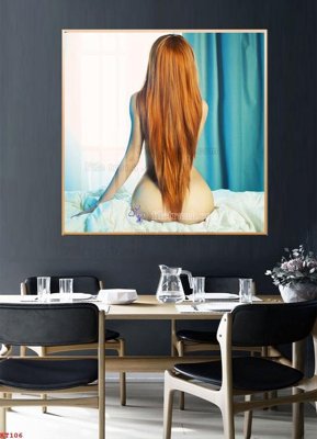 File in ấn chuyên nghiệp File tranh treo thiếu nữ khỏa thân nhà nghỉ KT106 (file gốc)