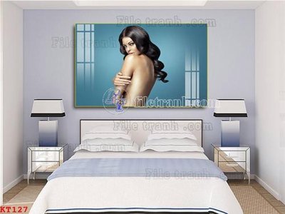 File in trần File tranh treo thiếu nữ khỏa thân nhà nghỉ KT127 (file gốc) chủ đề vũ trụ