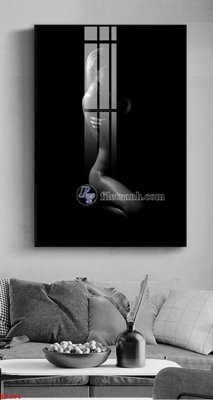 File gốc File tranh treo thiếu nữ khỏa thân nhà nghỉ KT134 (thiết kế) độc quyền