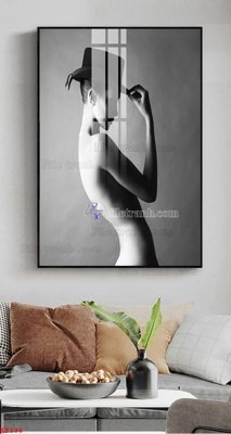 File in lụa File tranh treo thiếu nữ khỏa thân nhà nghỉ KT136 (tân cổ điển) File tranh treo thiếu nữ khỏa thân nhà nghỉ KT136