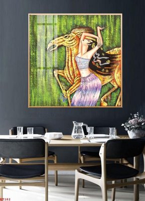 File gốc File tranh treo thiếu nữ khỏa thân nhà nghỉ KT182 (in lụa) trang trí tường