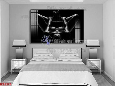 Tải file File tranh treo thiếu nữ khỏa thân nhà nghỉ KT203 (gốc) để in ấn ngay