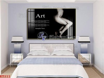 File tranh File tranh treo thiếu nữ khỏa thân nhà nghỉ KT211 (gốc) chủ đề trẻ em