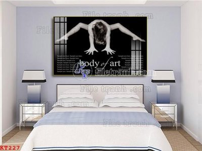 File gốc File tranh treo thiếu nữ khỏa thân nhà nghỉ KT227 (phong cách) cổ điển