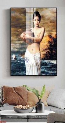 File gốc File tranh treo thiếu nữ khỏa thân nhà nghỉ KT232 (phong cách) tối giản