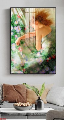 File gốc File tranh treo thiếu nữ khỏa thân nhà nghỉ KT239 (AI/EPS) cho in ấn