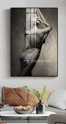 Tải file File tranh treo thiếu nữ khỏa thân nhà nghỉ KT272 (gốc) chủ đề hoa sen