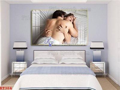 File tranh File tranh treo thiếu nữ khỏa thân nhà nghỉ KT304 (gốc) chủ đề động vật