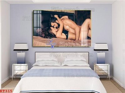 Ảnh gốc File tranh treo thiếu nữ khỏa thân nhà nghỉ KT315 (siêu chi tiết) để in ấn