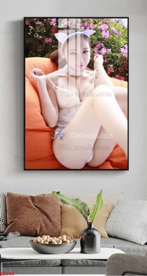 File tranh File tranh treo thiếu nữ khỏa thân nhà nghỉ KT318 (ảnh gốc) cho in ấn kỹ thuật số