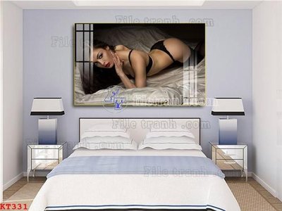 Download file tranh PSD File tranh treo thiếu nữ khỏa thân nhà nghỉ KT331 để chỉnh sửa