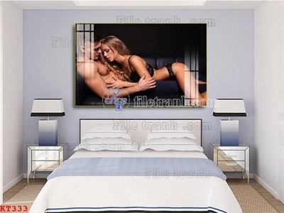 File gốc File tranh treo thiếu nữ khỏa thân nhà nghỉ KT333 (trang trí) phòng ngủ