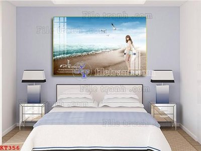 File gốc File tranh treo thiếu nữ khỏa thân nhà nghỉ KT356 (dành cho trang trí nội thất)