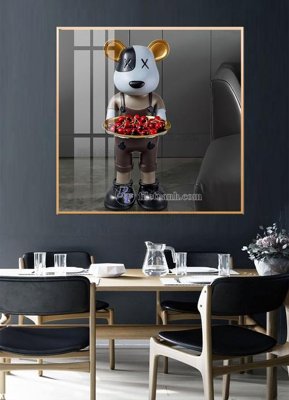 File gốc File tranh kawas gấu bearbrick KW503 (ảnh rõ nét) để in