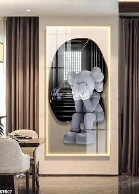 File in lụa File tranh kawas gấu bearbrick KW507 (tân cổ điển) File tranh kawas gấu bearbrick KW507