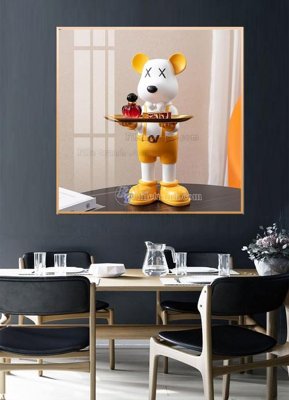 File gốc File tranh kawas gấu bearbrick KW536 (ảnh chi tiết) để in ấn