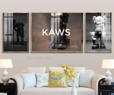Tải file File tranh kawas gấu bearbrick KW544 (gốc) làm file thiết kế