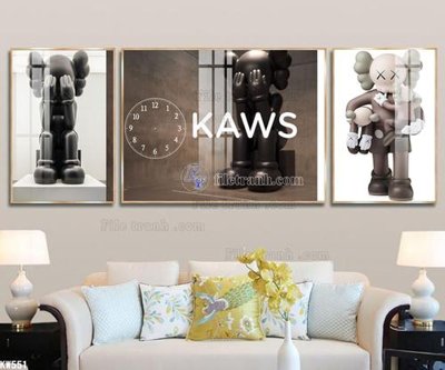 Tải file File tranh kawas gấu bearbrick KW551 (ảnh gốc) 300dpi File tranh kawas gấu bearbrick KW551