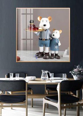 Tải file File tranh kawas gấu bearbrick KW558 (gốc) in ấn ngay lập tức