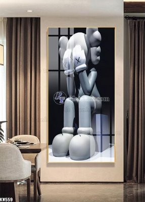 File tranh File tranh kawas gấu bearbrick KW559 (ảnh gốc) sắc nét hoàn hảo