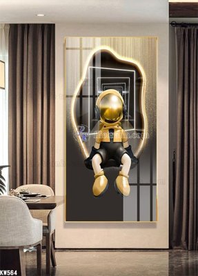 File tranh File tranh kawas gấu bearbrick KW564 (gốc) in vải canvas