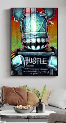 File tranh File tranh kawas gấu bearbrick KW567 (bản gốc) in canvas