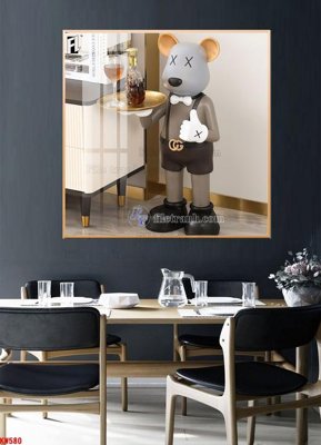 Cung cấp file tranh gốc File tranh kawas gấu bearbrick KW580 độc quyền
