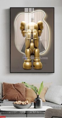 File tranh File tranh kawas gấu bearbrick KW592 (ảnh gốc) in trần nhà