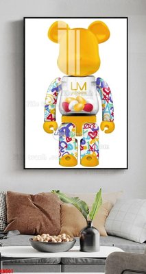 File in trần File tranh kawas gấu bearbrick KW601 (bản gốc) phong cảnh