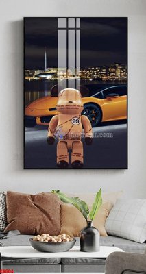 File gốc in tráng gương File tranh kawas gấu bearbrick KW604 chi tiết