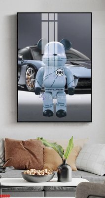 File tranh File tranh kawas gấu bearbrick KW609 (gốc) chủ đề thành phố