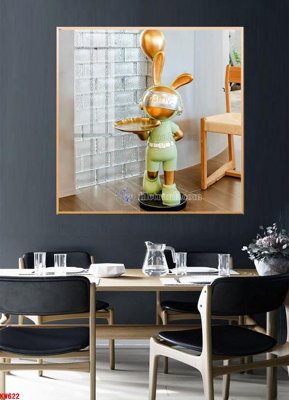 File gốc File tranh kawas gấu bearbrick KW622 (trang trí) phòng ngủ