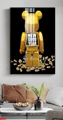 File in lụa File tranh kawas gấu bearbrick KW632 (tân cổ điển) File tranh kawas gấu bearbrick KW632