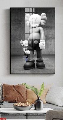 Tải file File tranh kawas gấu bearbrick KW635 (ảnh gốc) in tranh kính