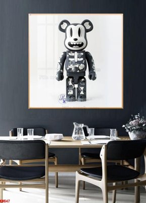 File in trần File tranh kawas gấu bearbrick KW647 (file gốc) xuyên sáng