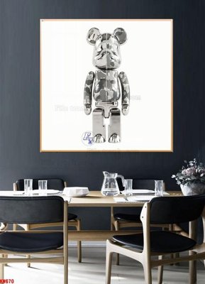 File in trần File tranh kawas gấu bearbrick KW670 (bản gốc) phong cảnh
