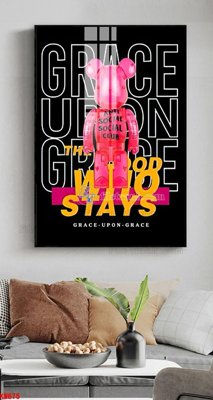 File ảnh File tranh kawas gấu bearbrick KW675 (gốc) in standee