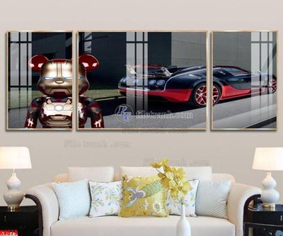 File tranh File tranh kawas gấu bearbrick KW679 (gốc) chủ đề trẻ em