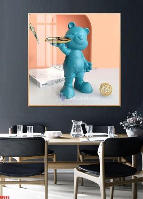 File in ấn File tranh kawas gấu bearbrick KW682 (bản gốc) cao cấp