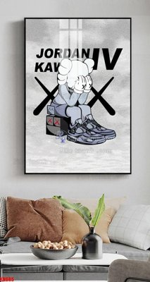 Hình ảnh gốc File tranh kawas gấu bearbrick KW685 (để in khổ lớn)