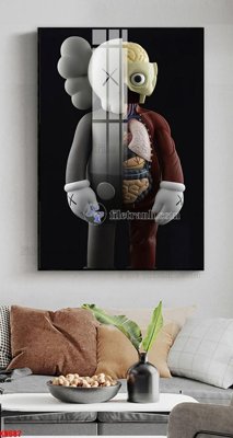 File gốc File tranh kawas gấu bearbrick KW687 (chuẩn màu) cho in offset