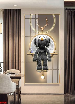 File gốc File tranh kawas gấu bearbrick KW705 (chuẩn CMYK) cho nhà in