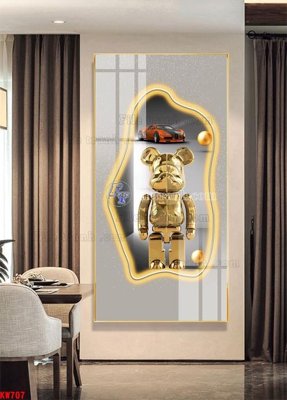 File tranh File tranh kawas gấu bearbrick KW707 (gốc) chủ đề động vật