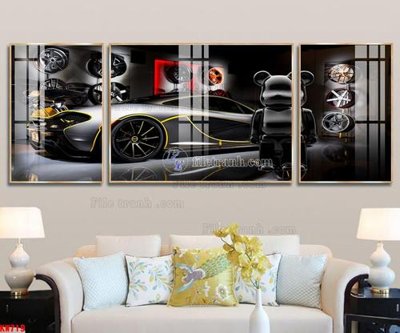 Tải file File tranh kawas gấu bearbrick KW719 (ảnh gốc) in gạch men